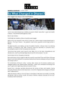 So What Changed in Dharavi?