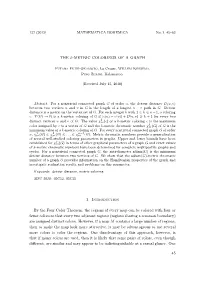 THE K-METRIC COLORINGS of a GRAPH 1. Introduction by the Four