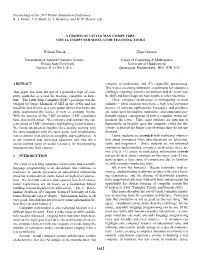 Visual Computer Simulator Teaching Tools