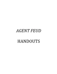 VPAR Agent Feud Handout