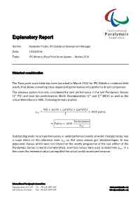 Explanatory Report