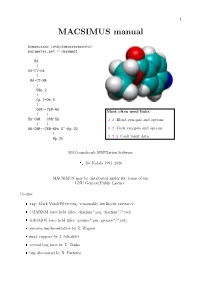 MACSIMUS Manual
