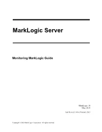 Monitoring Marklogic Guide (PDF)