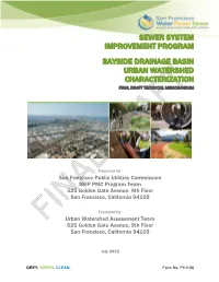Sewer System Improvement Program Bayside Drainage Basin Urban Watershed Characterization Final Draft Technical Memorandum