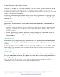 Primary, Secondary, and Tertiary Sources