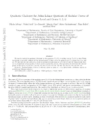 Quadratic Chabauty for Atkin-Lehner Quotients of Modular Curves