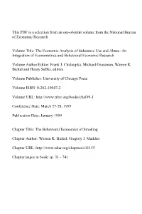 An Integration of Econometric and Behavioral Economic Research