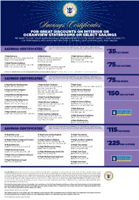 Savings Certificates