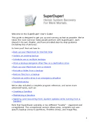 1 Welcome to the Superduper!