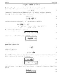 Chapter 1 HW Solution