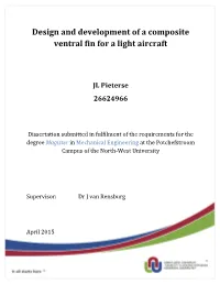 Design and Development of a Composite Ventral Fin for a Light Aircraft