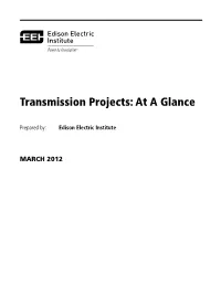 EEI's 'Transmission Projects
