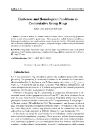 Finiteness and Homological Conditions in Commutative Group Rings