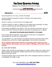 The Ernst Quarries Pricing Digging in the Sharktooth Hill Fossil Formation