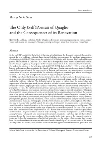 The Only (Self)Portrait of Quaglio and the Consequences of Its Renovation