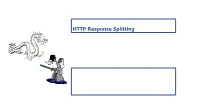 HTTP Response Splitting