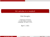 Itô Calculus
