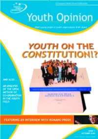 Featuring an Interview with Romano Prodi