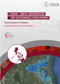 Inundation Monitoring Service in the Philippines TABLE of CONTENTS