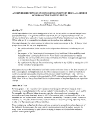 Proceedings of WM’04 Feb