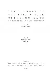 T H E J O U R N a L O F the Fell & Rock C L I M B I N G C L