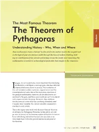 The Theorem of Pythagoras