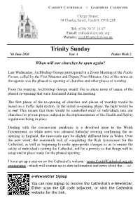 Trinity Sunday 7Th June 2020 Year a Psalter Week 2