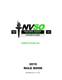 2019 Rule Book