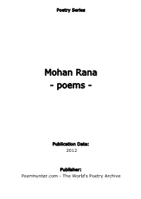 Mohan Rana - Poems