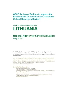 OECD Review of Policies to Improve the Effectiveness of Resource Use in Schools (School Resources Review)