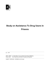 Study on Assistance to Drug Users in Prisons