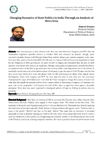 Changing Dynamics of State Politics in India Through an Analysis of Shiva Sena