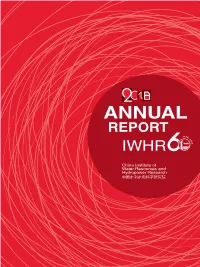 IWHR Annual Report 2018