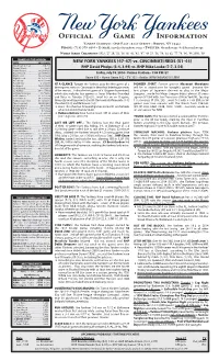 Official Game Information