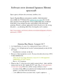 Software Error Doomed Japanese Hitomi Spacecraft!