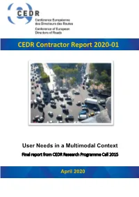 CEDR Contractor Report 2020-01