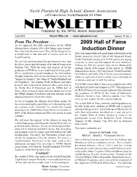 Fall 2009 Alumni Web Site — Volume 19 No