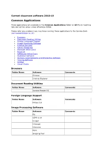Common Applications