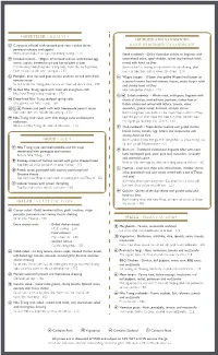 Cookbook Food Menu