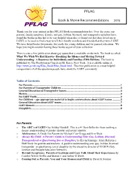 PFLAG Booklist Revision 2015 Blc Additions