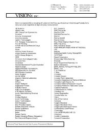 Visionx Customer Sampling