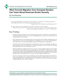 What Terrorist Migration Over European Borders Can Teach About American Border Security by Todd Bensman