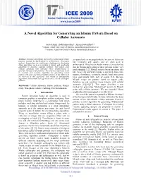 A Novel Algorithm for Generating an Islamic Pattern Based on Cellular Automata