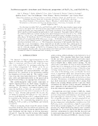 Antiferromagnetic Structure and Electronic Properties of Bacr2as2