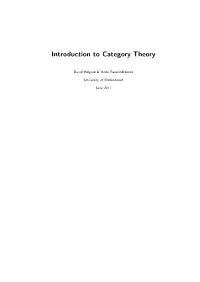 Introduction to Category Theory