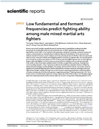 Low Fundamental and Formant Frequencies Predict Fighting Ability