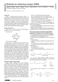 Methods for Obtaining Octogen (HMX)