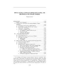 Rebalancing at Resale: Redigi, Royalties, and the Digital Secondary Market