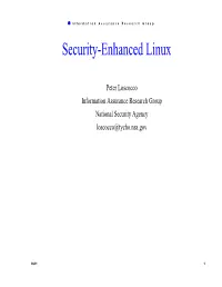 Security-Enhanced Linux