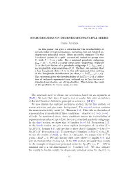 Some Remarks on Degenerate Principal Series